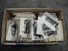 A box containing hundreds of postcard sized Railway Related Photographs, all regions, all periods,