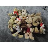 A large collection of modern Teddy Bears including Steiff Cosy friends 022401, Giorgio Beverly Hills