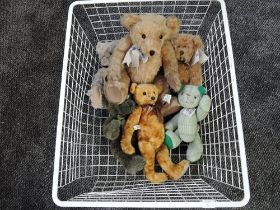 Six modern Teddy Bears and Soft Toy including, The Old Fashioned Teddy Bear Company, Susan Jones,