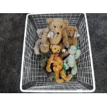 Six modern Teddy Bears and Soft Toy including, The Old Fashioned Teddy Bear Company, Susan Jones,