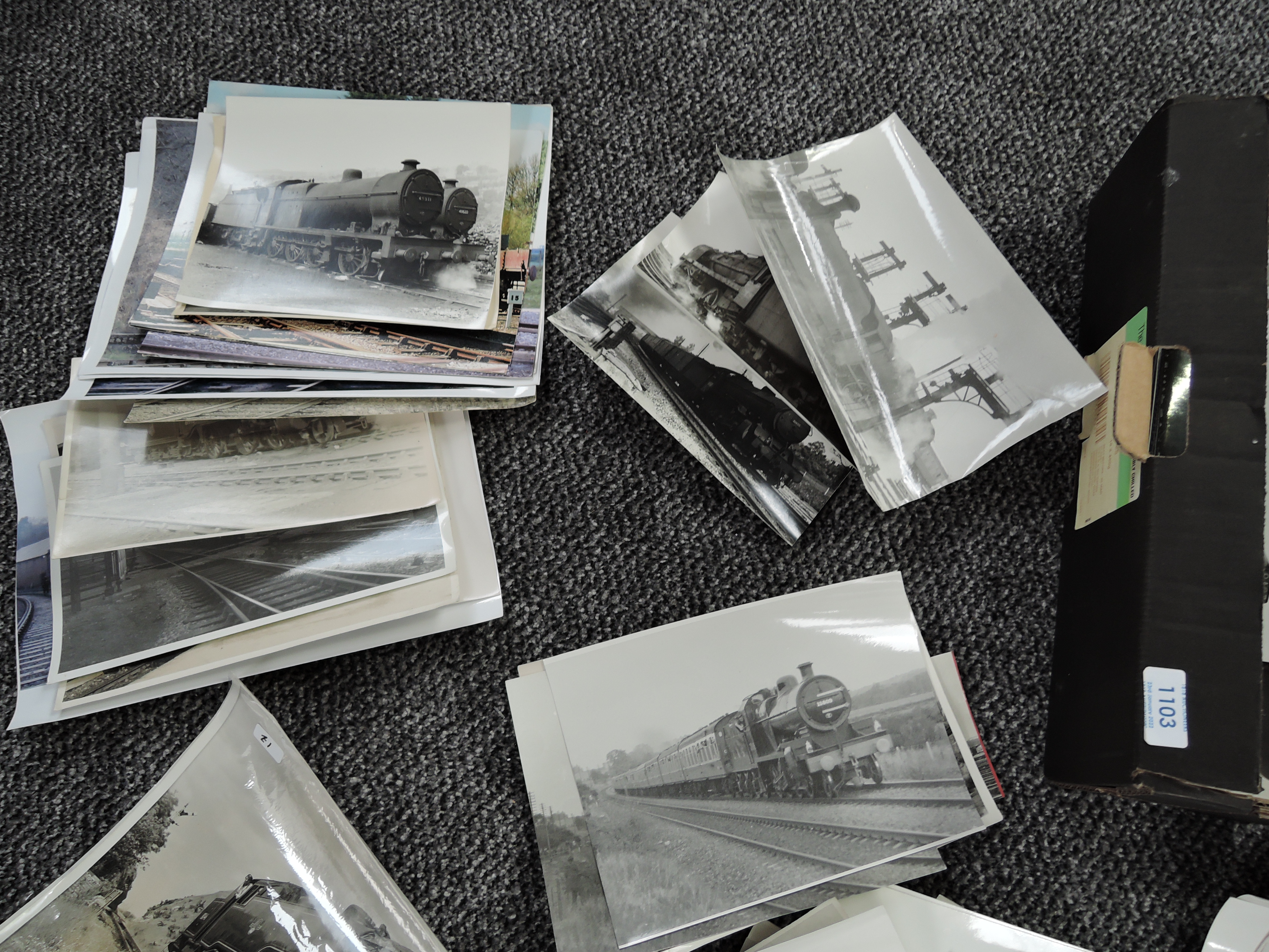 A box of Railway Related Photographs, A5 and similar sizes, all regions, all periods, mainly black & - Image 4 of 6