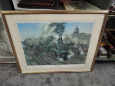 A limited edition framed print after Terence Cuneo, The Elizabethan, 822-850 80cm x 65cm including