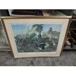 A limited edition framed print after Terence Cuneo, The Elizabethan, 822-850 80cm x 65cm including