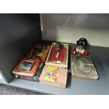 A collection of vintage Games & Toys including Chad Valley miniature Bagatelle, Weaving Loom,