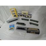 A collection of N gauge including a Graham Farish 0-6-0 Fowler Loco & Tender 44018, boxed 372-050,