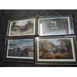 Four Limited Edition framed Prints after Alan Fearnley, all Eddie Stobart interest, Journey Ends