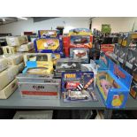 A collection of 1990's and later Corgi diecasts including Chitty Chitty Bang Bang, Thunderbirds,