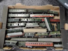 A box of Twenty Five Marklin HO scale pre and post war Coaches