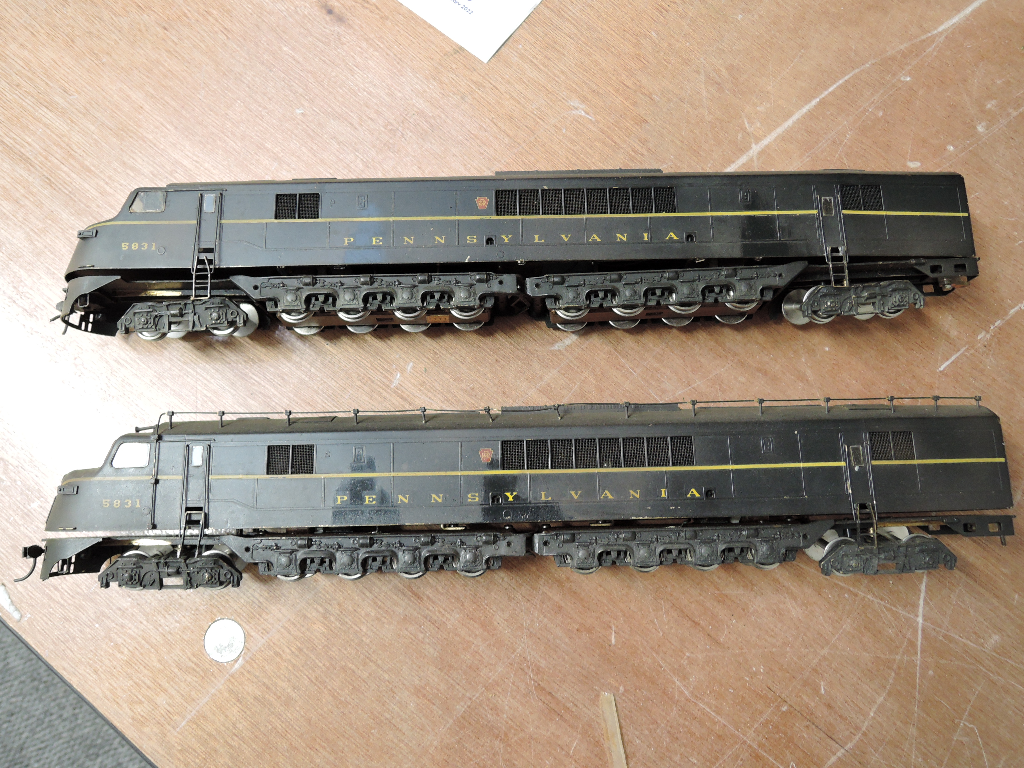 Two KMT & Hallmark Models American Brass HO scale Pennsylvania Locomotives both 5831 - Image 2 of 10