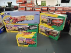 Five 1990's Corgi Circus diecast sets, Silcocks 12601, 24801, Chipperfield 97888, Anderton &