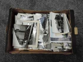A box of Railway Related Photographs, A5 and similar sizes, all regions, all periods, mainly black &