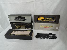 Three HO scale American Brass Locomotives, Bachmann Santa Fe EMD Diesel 2894, boxed 11504,