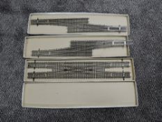 Two Shinohara (japan) 00 gauge 4-Way Point sets, rare, boxed