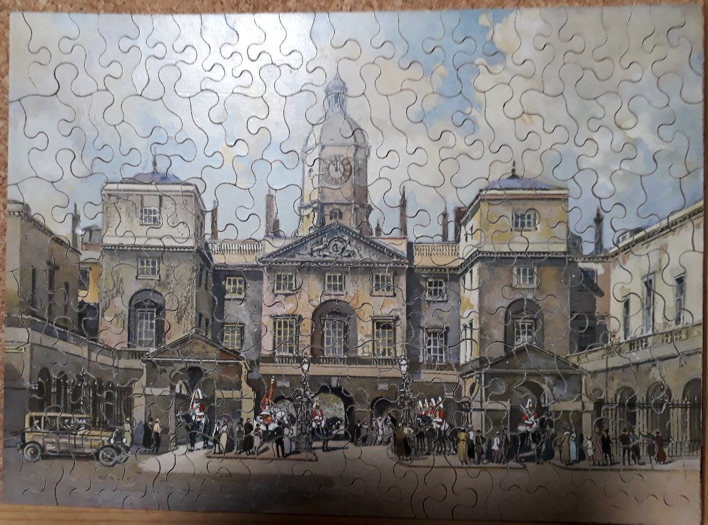 Three wooden vintage Jigsaws, Chad Valley approx 150 pieces The Horse Guards, Whitehall, Delta - Image 3 of 4