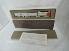 A Hallmark Models Inc HO scale American Brass ATSF Articulated Gas Electric Locomotive M190, boxed