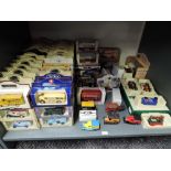 A shelf of modern diecasts, mainly Lledo Models of Yesteryear, 116 in total and most boxed