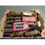 A small box of sixteen 00 gauge Wagons mainly GWR