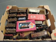 A small box of sixteen 00 gauge Wagons mainly GWR