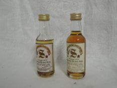 Two Signatory Vintage Islay Whisky Miniature, Ardbeg 15 year old distilled 1973, bottled 1989 77/