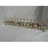 A collection of 25 Campbeltown Commemoration 12 Year Old Vatted Malt Whisky Miniatures, all