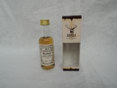 A Gordon & Macphail 50 Year old Glenlivet miniature, Distilled 9th February 1946 Bottled 1996 40%