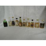 Ten Single Malt Whisky Distillery Bottling Miniatures, Tamdhu 10 year old 70 proof, Poit Dhubh 12