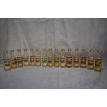 Fifteen Gordon & Macphail Connoisseurs Choice Scotch Highland Malt Whisky Miniatures including