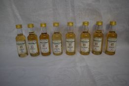 Eight Gordon & Macphail Connoisseurs Choice Speyside Single Malt Scotch Whisky Miniatures