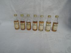 Seven Gordon & Macphail Pure Malts Macphails Miniatures, 45 year old 1938 40% vol, 24 year old
