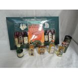 A collection of Irish Whiskey Miniatures, Jim Murrays A Taste Of Irish Whiskey six bottle collection