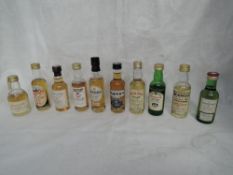 Ten Single Malt Whisky Distillery Bottling Miniatures, Tamdhu 10 year old 43% vol French export,