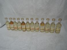 Twelve The Ultimate single Malt Whisky Miniatures, Glenturret 15 year old 175/240, Clynelish 15 year