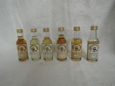 Six Signatory Vintage Highland Whisky Miniature, Glenturret 13 year old distilled 1979, bottled 1993