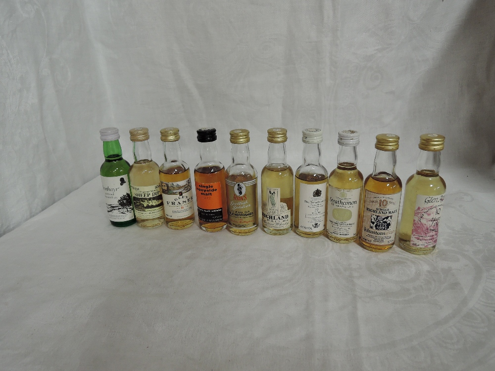 Ten Malt Whisky Miniatures, Single Speyside Malt 20 year old 1972 40% vol, Andy's Scottish Soldier
