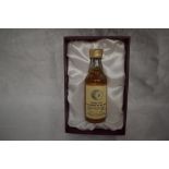 A limited edition Signatory Vintage Miniature Scotch Whisky in card display box, 1969 Springbank