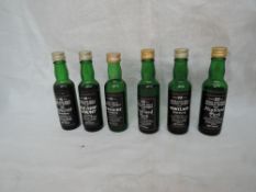 Six Cadenhead's Highland and Islay Malt Whisky Miniatures, Highland Park 22 year old, Glen Elgin-