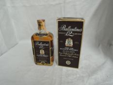 A bottle of Blended Whisky, Ballantines 12 Year old 43% vol 75cl, export, by appointment to the late