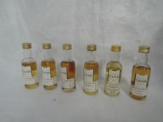 Six Gordon & Macphail Cask Single Malt Miniatures, Millburn distilled 1978 bottled 1997 65.6% proof,