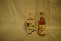 A 1975 Macallan Single Highland Malt Scotch Whisky Miniature, bottled in 1994, 43% 5cl in card box