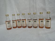 Eight Gordon & Macphail Andrew & Sarah Scotch Whisky Miniatures, all distilled in 1959/60,