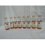 Eight Gordon & Macphail Andrew & Sarah Scotch Whisky Miniatures, all distilled in 1959/60,