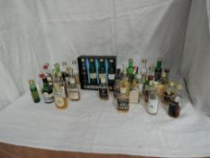 A collection of Whisky Miniatures all with mid to low levels including Cadenheads, Signatory, Old