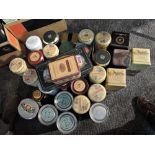 A collection empty Whisky Distillery Tins, Glenmorangie, Bruichladich, Macallan, Laphroig, Jura etc,