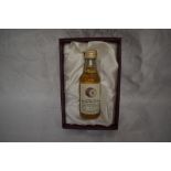 A limited edition Signatory Vintage Miniature Scotch Whisky in card display box, 1966 Macallan