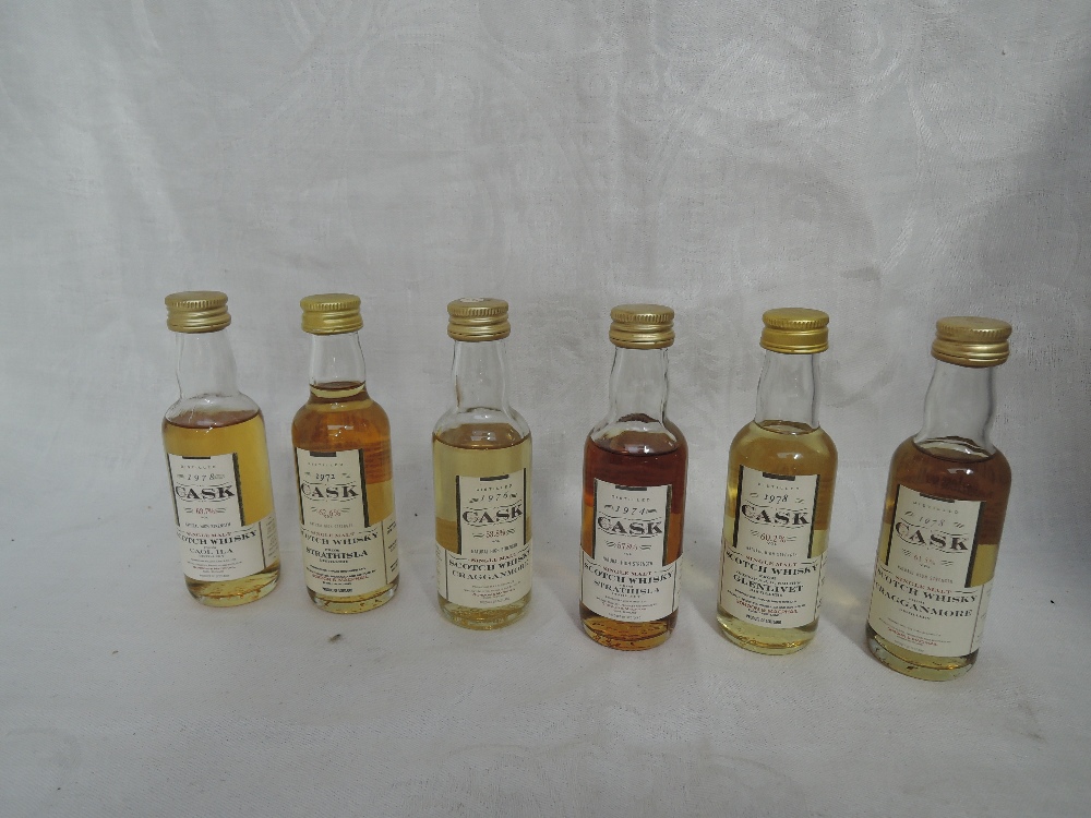 Six Gordon & Macphail Cask Single Malt Miniatures, Glenlivet distilled 1978 bottled 1996 60.2%