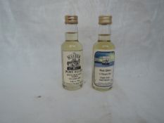 Two Master of Malt Single Islay Malt Whisky Miniatures, Port Ellen 13 year old 43% vol and Port