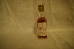 A Macallan Single Highland Malt Scotch Whisky Miniature, 1978 bottled 1996, 43% 5cl