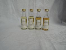 Four Gordon & Macphail Cask Single Malt Miniatures, Port Ellen distilled 1977 bottled 1991 59.7%