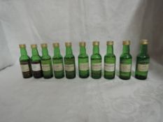 Ten Cadenheads Highland Single Malt Whisky Miniatures, Dury 10 years distilled 1984 58.8% vol,