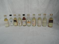 Ten Master of Malts Whisky Miniatures, Glentauchers 12 year old 43% vol, Speyside Seasons